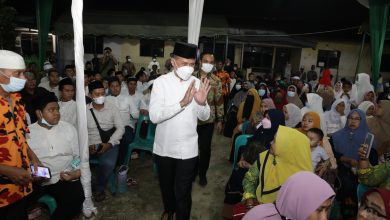 Wakil Gubernur (Wagub) Sumatera Utara (Sumut) Musa Rajekshah menghadiri Tabligh Akbar dan Haflah Quran di Masjid Mukhlisin, Jalan Lukah, Medan Amplas, Kamis (27/1) malam
